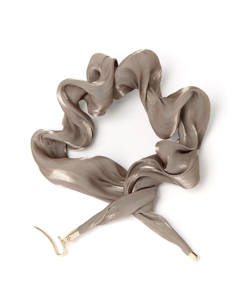 LEPSIM（レプシィム）の「シフォングルグルワイヤー　180232（その他ヘアアクセサリー・レディース・ベージュ/カーキ/ブラウン・ONE SIZE）」の2枚目の写真