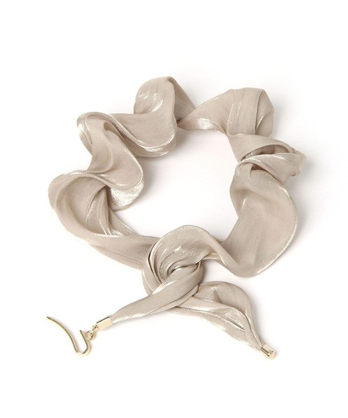 LEPSIM（レプシィム）の「シフォングルグルワイヤー　180232（その他ヘアアクセサリー・レディース・ベージュ/カーキ/ブラウン・ONE SIZE）」の3枚目の写真