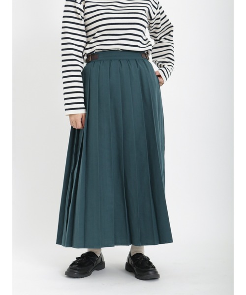 Samansa Mos2（サマンサ モスモス）の「柄アソートプリーツスカート（スカート・レディース・モカ/ネイビー/グリーン/レッド/オフホワイト・ﾌﾘ-）」の3枚目の写真