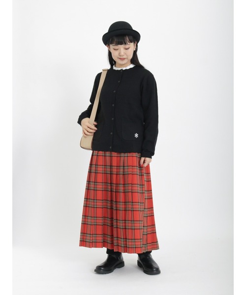 Samansa Mos2（サマンサ モスモス）の「柄アソートプリーツスカート（スカート・レディース・モカ/ネイビー/グリーン/レッド/オフホワイト・ﾌﾘ-）」の11枚目の写真