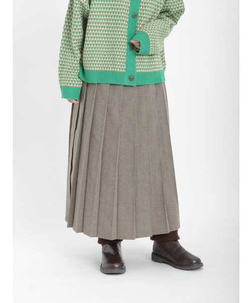 Samansa Mos2（サマンサ モスモス）の「柄アソートプリーツスカート（スカート・レディース・モカ/ネイビー/グリーン/レッド/オフホワイト・ﾌﾘ-）」の16枚目の写真