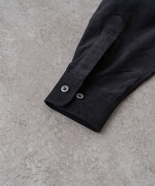 BRICK & SONS(ブリックアンドサンズ)の「リラックスワイドヨークシャツ<ブラック>(シャツ/ブラウス・メンズ・ブラック・XS/S/M/L/LL)」の4枚目の写真
