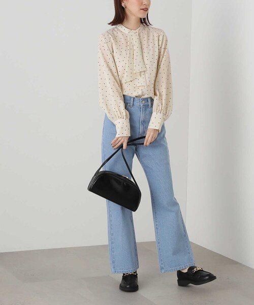 N.（N. Natural Beauty Basic）（エヌエヌナチュラルビューティーベーシック）の「【S Size Line】◆ナチュラルフレアデニムⅡ（デニムパンツ・レディース・ダークブルー/ワンウォッシュ/ライトブルー・SMALL/MEDIUM）」の17枚目の写真