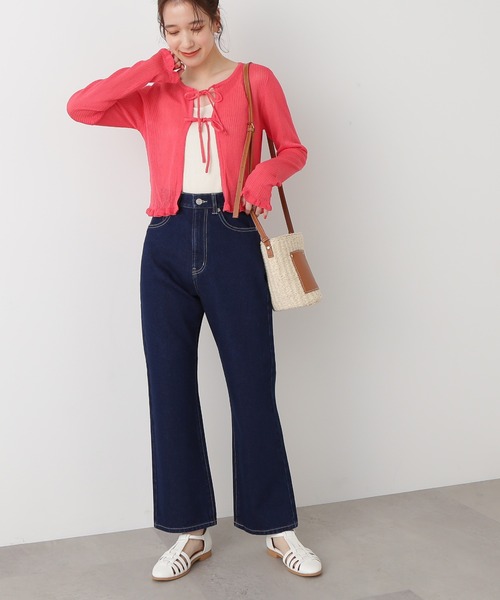 N.（N. Natural Beauty Basic）（エヌエヌナチュラルビューティーベーシック）の「【S Size Line】◆ナチュラルフレアデニムⅡ（デニムパンツ・レディース・ダークブルー/ワンウォッシュ/ライトブルー・SMALL/MEDIUM）」の3枚目の写真