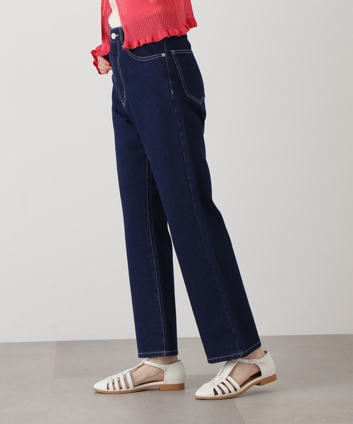 N.（N. Natural Beauty Basic）（エヌエヌナチュラルビューティーベーシック）の「【S Size Line】◆ナチュラルフレアデニムⅡ（デニムパンツ・レディース・ダークブルー/ワンウォッシュ/ライトブルー・SMALL/MEDIUM）」の5枚目の写真