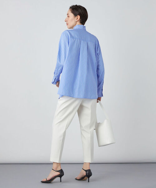 NOLLEY’S Sophi(ノーリーズソフィ)の「◇【WEB限定カラーあり】プリーツフリルシャツ(シャツ/ブラウス・レディース・ホワイト/ブルー系その他3/サックスブルー/ホワイト系その他4・38)」の17枚目の写真