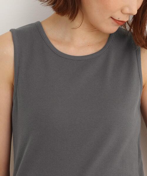 SHOO・LA・RUE（シューラルー）の「◆細リブ タンクトップ（タンクトップ・レディース・ホワイト系/ブラック/チャコールグレー・02/03/04）」の21枚目の写真
