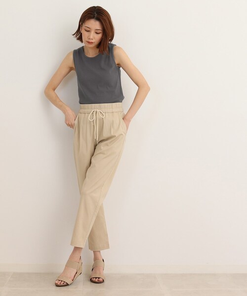 SHOO・LA・RUE（シューラルー）の「◆細リブ タンクトップ（タンクトップ・レディース・ホワイト系/ブラック/チャコールグレー・02/03/04）」の12枚目の写真