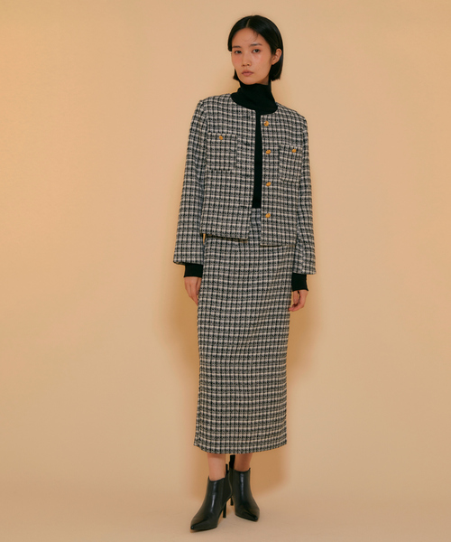 ReNorm（リノーム）の「チェックツイードスカート（スカート・レディース・チェック・M/S）」の6枚目の写真