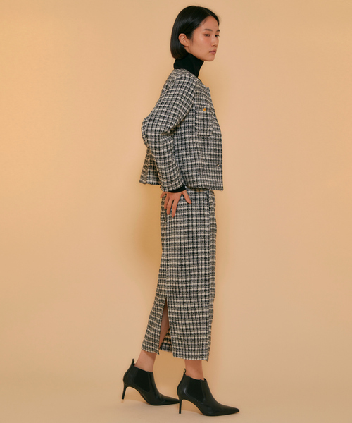 ReNorm（リノーム）の「チェックツイードスカート（スカート・レディース・チェック・M/S）」の2枚目の写真