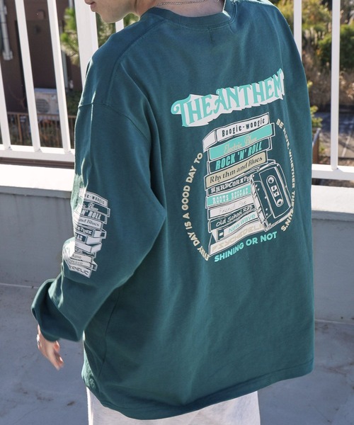 PAGEBOY（ページボーイ）の「PAGEBOYLIM/Good musicロンT（Tシャツ/カットソー・レディース・ブラック/グリーン/オフホワイト・MEDIUM/LARGE）」の3枚目の写真