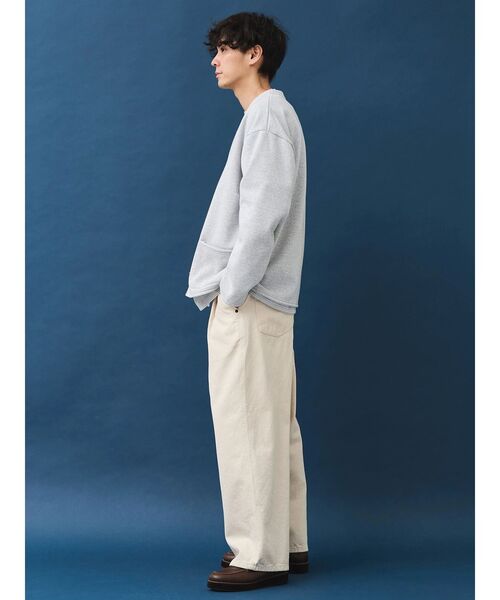 CRAFT STANDARD BOUTIQUE（クラフトスタンダードブティック）の「裏毛カーディガン（カーディガン/ボレロ・メンズ・ブラック/杢グレー/ホワイト系その他・M/L/XL）」の7枚目の写真