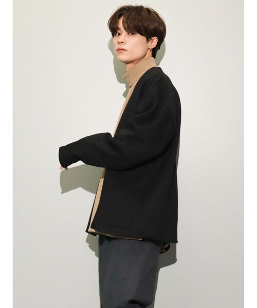 CRAFT STANDARD BOUTIQUE（クラフトスタンダードブティック）の「裏毛カーディガン（カーディガン/ボレロ・メンズ・ブラック/杢グレー/ホワイト系その他・M/L/XL）」の9枚目の写真