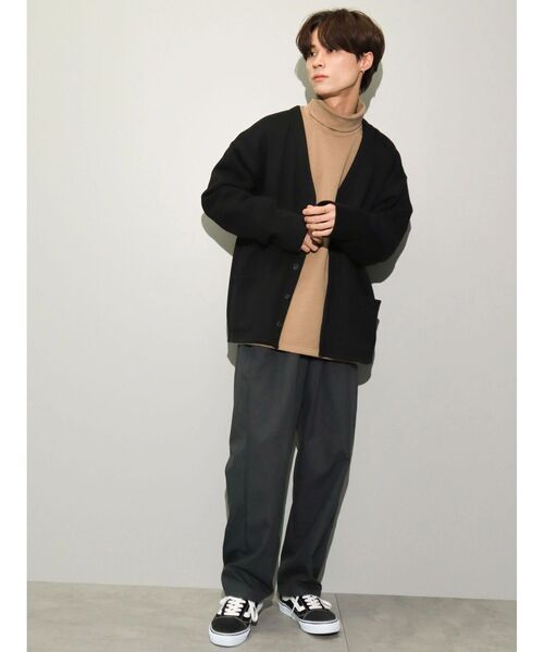 CRAFT STANDARD BOUTIQUE（クラフトスタンダードブティック）の「裏毛カーディガン（カーディガン/ボレロ・メンズ・ブラック/杢グレー/ホワイト系その他・M/L/XL）」の10枚目の写真