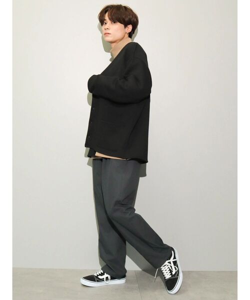 CRAFT STANDARD BOUTIQUE（クラフトスタンダードブティック）の「裏毛カーディガン（カーディガン/ボレロ・メンズ・ブラック/杢グレー/ホワイト系その他・M/L/XL）」の13枚目の写真