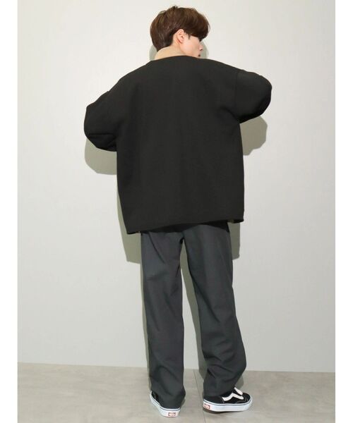 CRAFT STANDARD BOUTIQUE（クラフトスタンダードブティック）の「裏毛カーディガン（カーディガン/ボレロ・メンズ・ブラック/杢グレー/ホワイト系その他・M/L/XL）」の14枚目の写真