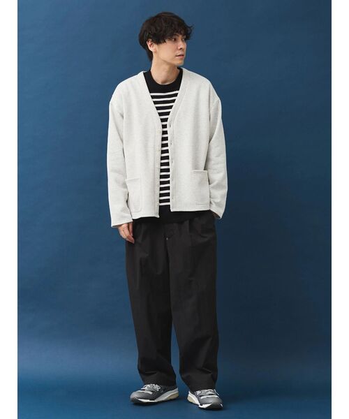 CRAFT STANDARD BOUTIQUE（クラフトスタンダードブティック）の「裏毛カーディガン（カーディガン/ボレロ・メンズ・ブラック/杢グレー/ホワイト系その他・M/L/XL）」の18枚目の写真