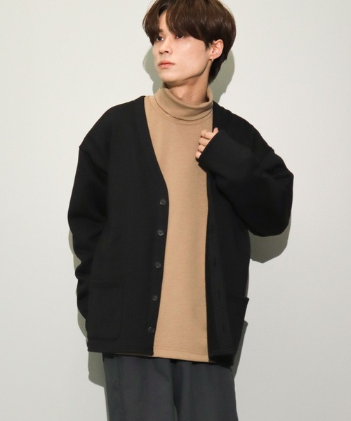 CRAFT STANDARD BOUTIQUE（クラフトスタンダードブティック）の「裏毛カーディガン（カーディガン/ボレロ・メンズ・ブラック/杢グレー/ホワイト系その他・M/L/XL）」の3枚目の写真