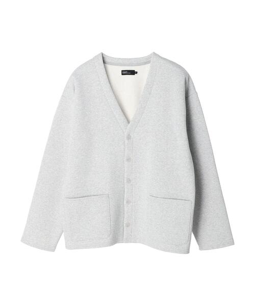 CRAFT STANDARD BOUTIQUE（クラフトスタンダードブティック）の「裏毛カーディガン（カーディガン/ボレロ・メンズ・ブラック/杢グレー/ホワイト系その他・M/L/XL）」の4枚目の写真