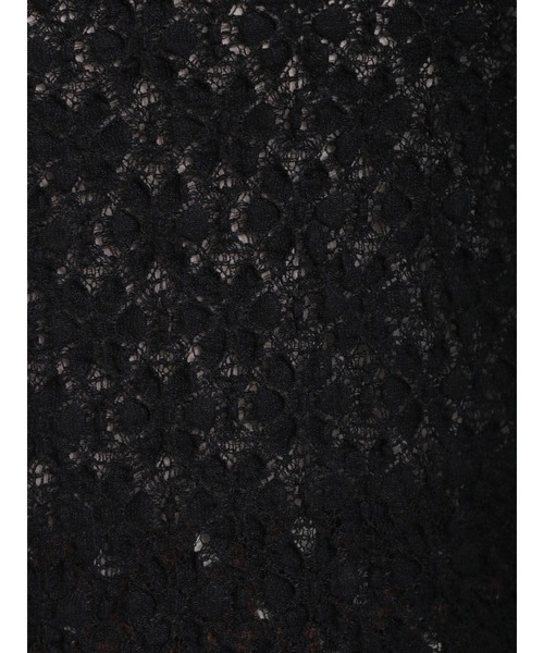 Samansa Mos2（サマンサ モスモス）の「◎花柄レースジャカードメローカットソー（Tシャツ/カットソー・レディース・オフホワイト/ブラック・ﾌﾘ-）」の14枚目の写真