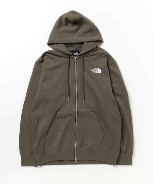 THE NORTH FACE（ザノースフェイス）の「THE NORTH FACE SQARE LOGO FULLZIP / ザ・ノース・フェイス スクエア ロゴ フルジップ（パーカー・メンズ・グレー/ブラック/オリーブ・M/L/XL/XXL/S）」の3枚目の写真
