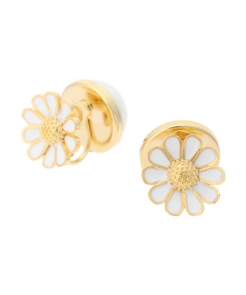 Green Parks(グリーンパークス)の「・HALF TIME リバーシブル花パールイヤリング(イヤリング・レディース・ブラック/ホワイト/イエロー・FREE)」の2枚目の写真