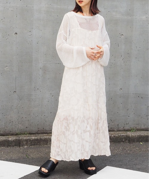 タイムセール　週末限定価格　シアージャガードトップス セール】シアージャガードノースリワンピース（ワンピース