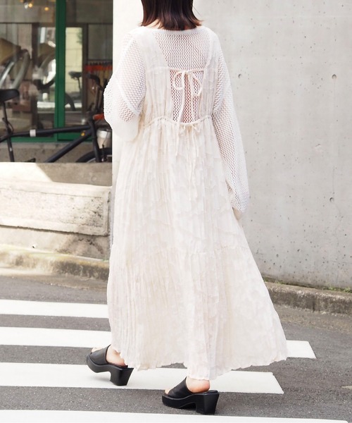 tiptop（ティップトップ）の「シアージャガードノースリワンピース（ワンピース・レディース・ダークグレー/ブラック/アイボリー/ブラック系その他・FREE）」の12枚目の写真