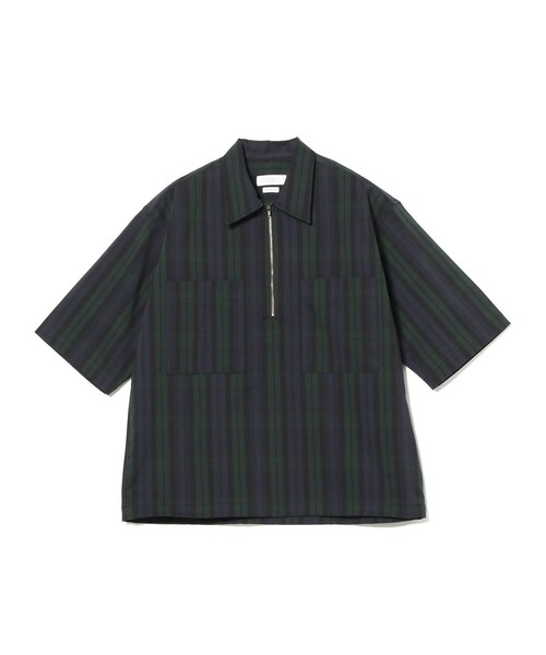 【半額】BEAMSGOLF ネイビー ハーフジップシャツ BEAMS GOLF（ビームス ゴルフ）ORANGE LABEL / エアシャット 裏