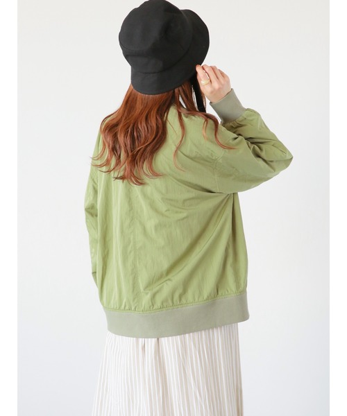 ehka sopo（エヘカソポ）の「リブブルゾン（ブルゾン・レディース・キナリ/カーキ/ベージュ・ﾌﾘ-）」の15枚目の写真