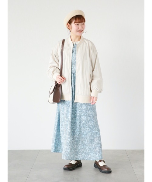 ehka sopo（エヘカソポ）の「リブブルゾン（ブルゾン・レディース・キナリ/カーキ/ベージュ・ﾌﾘ-）」の18枚目の写真