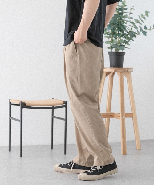 FORK&SPOON（フォークアンドスプーン）の「FORK&SPOON　クールタッチイージーパンツ（その他パンツ・メンズ・ベージュ/スミクロ・3/4/5）」の9枚目の写真