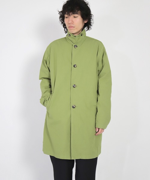 SPELLBOUND（スペルバウンド）の「[SPELLBOUND / スペルバウンド]　高密度ウェザー　ステンカラーコート（ステンカラーコート・メンズ・グリーン/ネイビー/ベージュ・2/3）」の3枚目の写真