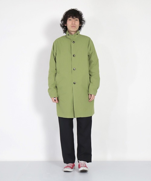 SPELLBOUND（スペルバウンド）の「[SPELLBOUND / スペルバウンド]　高密度ウェザー　ステンカラーコート（ステンカラーコート・メンズ・グリーン/ネイビー/ベージュ・2/3）」の18枚目の写真