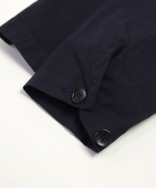 SPELLBOUND（スペルバウンド）の「[SPELLBOUND / スペルバウンド]　高密度ウェザー　ステンカラーコート（ステンカラーコート・メンズ・グリーン/ネイビー/ベージュ・2/3）」の13枚目の写真