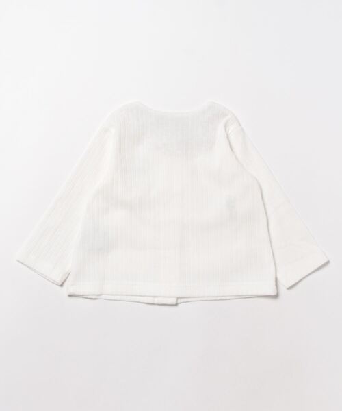 kladskap（クレードスコープ）の「ウサギ刺しゅう長袖カーディガン（カーディガン/ボレロ・キッズ・オフホワイト・80ｃｍ/90cm/120cm/100cm/110cm）」の2枚目の写真