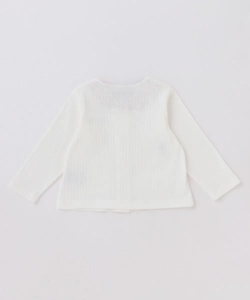 kladskap（クレードスコープ）の「ウサギ刺しゅう長袖カーディガン（カーディガン/ボレロ・キッズ・オフホワイト・80ｃｍ/90cm/120cm/100cm/110cm）」の3枚目の写真