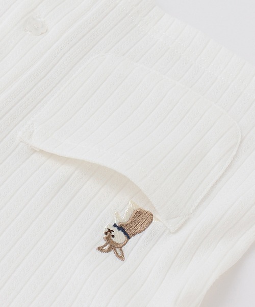 kladskap（クレードスコープ）の「ウサギ刺しゅう長袖カーディガン（カーディガン/ボレロ・キッズ・オフホワイト・80ｃｍ/90cm/120cm/100cm/110cm）」の7枚目の写真