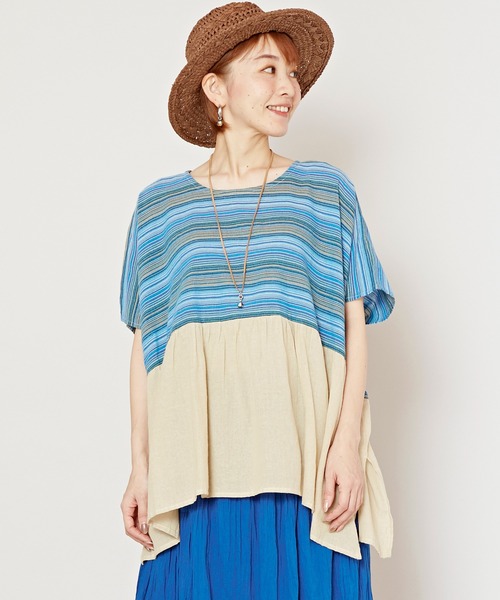 チャイハネ（チャイハネ）の「【チャイハネ】カラナトップス（その他トップス・レディース・レッド/ホワイト/ブラック・FREE）」の2枚目の写真