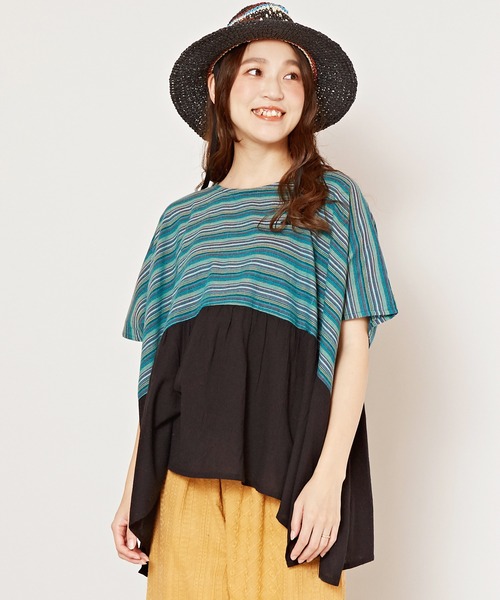 チャイハネ（チャイハネ）の「【チャイハネ】カラナトップス（その他トップス・レディース・レッド/ホワイト/ブラック・FREE）」の3枚目の写真