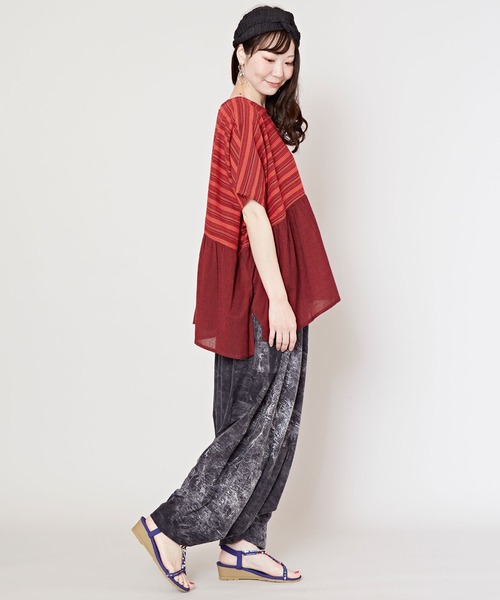 チャイハネ（チャイハネ）の「【チャイハネ】カラナトップス（その他トップス・レディース・レッド/ホワイト/ブラック・FREE）」の18枚目の写真