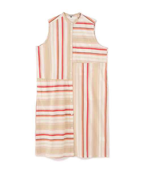 AVIREX(アヴィレックス)の「【WEB&DEPOT限定】MULTI STRIPE ONEPIECE/ マルチストライプワンピース(シャツワンピース・レディース・レッド/イエロー・FREE)」の20枚目の写真