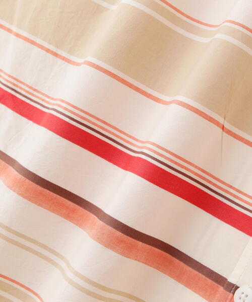 AVIREX(アヴィレックス)の「【WEB&DEPOT限定】MULTI STRIPE ONEPIECE/ マルチストライプワンピース(シャツワンピース・レディース・レッド/イエロー・FREE)」の18枚目の写真