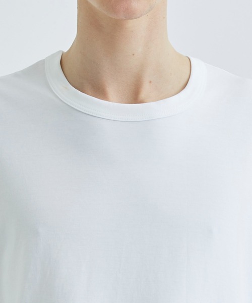 ATTACHMENT（アタッチメント）の「STUDIOUS別注 COTTON DOUBLE FACE S/S TEE（Tシャツ/カットソー・メンズ・ブラック/ライトブルー/ホワイト/ダークグレー・1/2/3）」の9枚目の写真