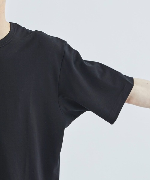 ATTACHMENT（アタッチメント）の「STUDIOUS別注 COTTON DOUBLE FACE S/S TEE（Tシャツ/カットソー・メンズ・ブラック/ライトブルー/ホワイト/ダークグレー・1/2/3）」の18枚目の写真