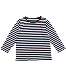 X-girl Stages | STRIPED L/S TEE LOGO（4T～7T）(Tシャツ/カットソー)