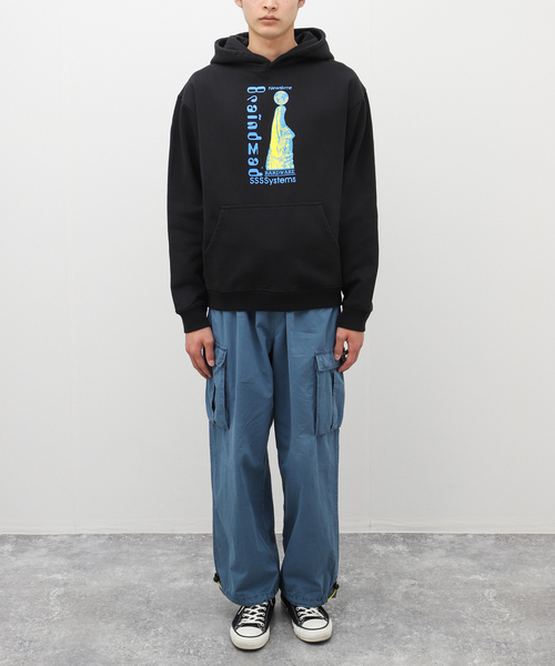 BRAIN DEAD（ブレインデット）の「【BRAIN DEAD/ブレインデッド】 Hardware Systems Hooded Sweat:パーカー（パーカー・メンズ・ブラック・SMALL/MEDIUM）」の2枚目の写真