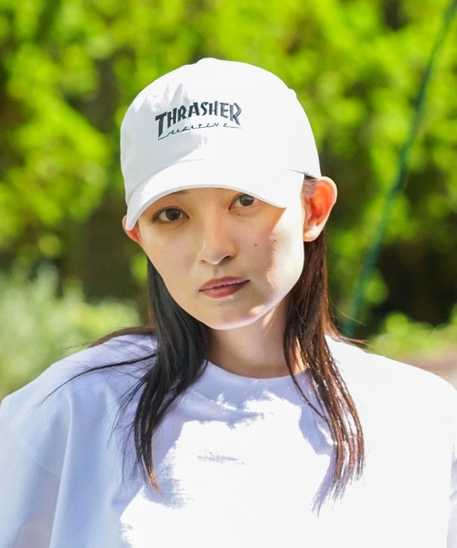 THRASHER（スラッシャー）の「MAG LOGO 6P CAP/スラッシャー帽子（キャップ・メンズ・ベージュ/ホワイト/ブラック/ブルー/カーキ/ブラウン・FREE）」の13枚目の写真