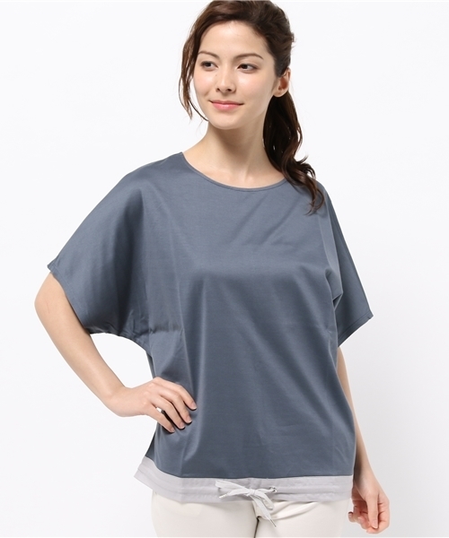 un dix cors(アンディコール)の「ドロストPO(Tシャツ/カットソー・レディース・ホワイト/ベージュ/グレー・38)」の3枚目の写真