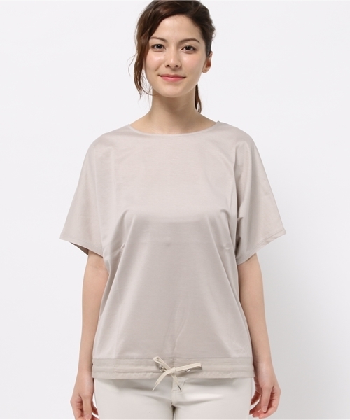 un dix cors(アンディコール)の「ドロストPO(Tシャツ/カットソー・レディース・ホワイト/ベージュ/グレー・38)」の4枚目の写真